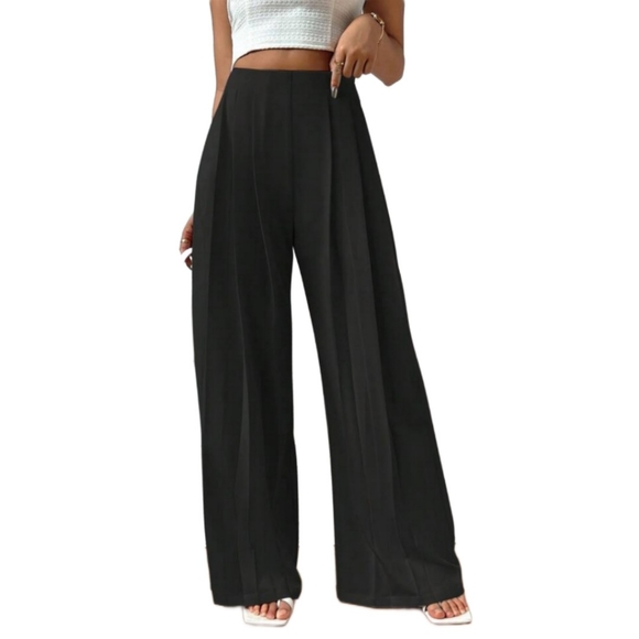 Express Pants - Express High Waist Plicated Detail Wide Leg Pants NWT